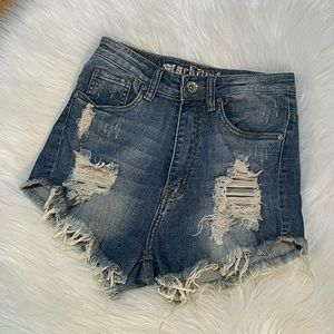 Machine Jeans Women High Waisted Shorts Denim Size S